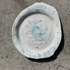 Talerz morska bryza krab
